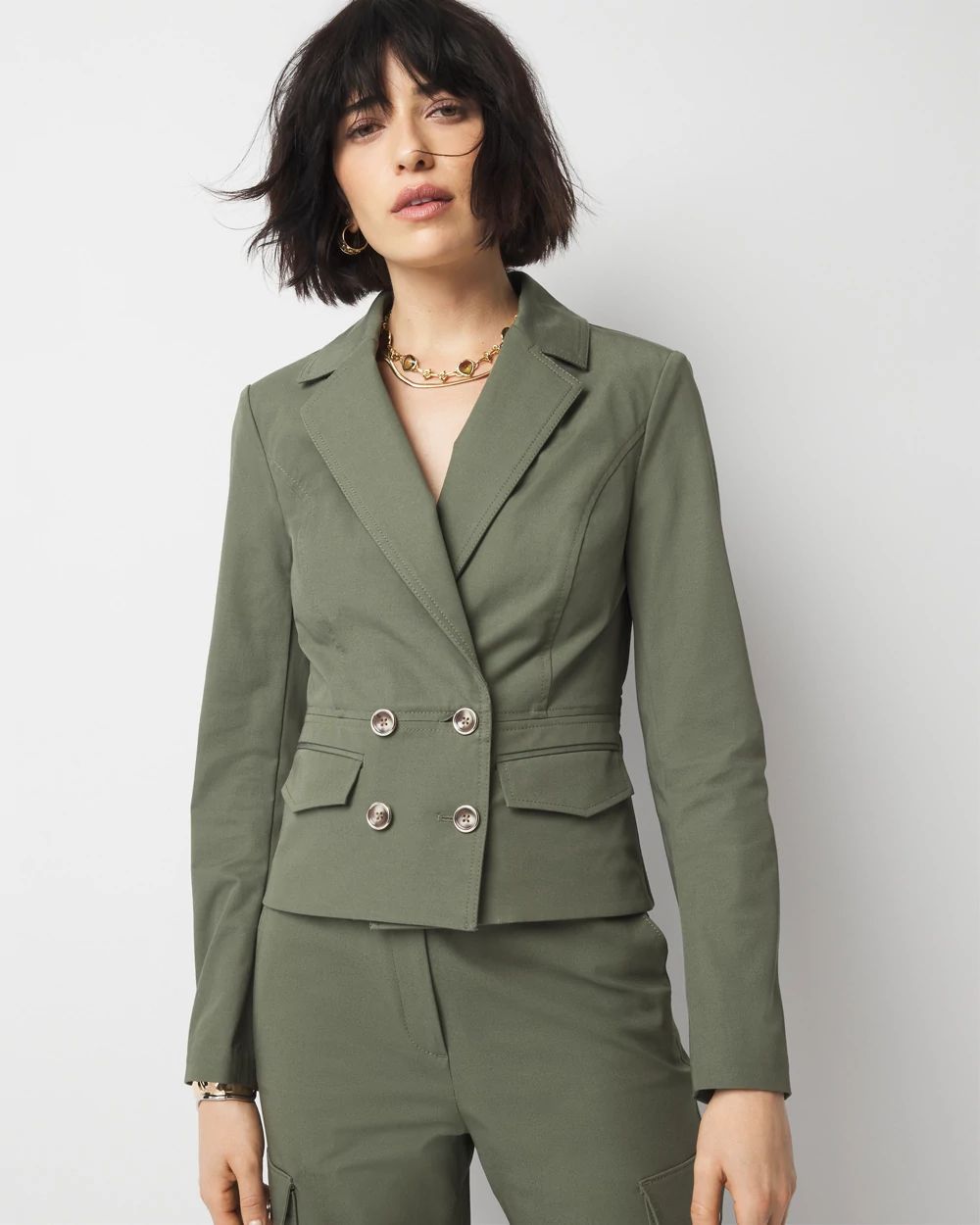 【美品】CLASSIC MINIMAL WARM TAILORED JACKET Ameri（アメリ）の「CLASSIC MINIMAL WARM TAILORED JACKET